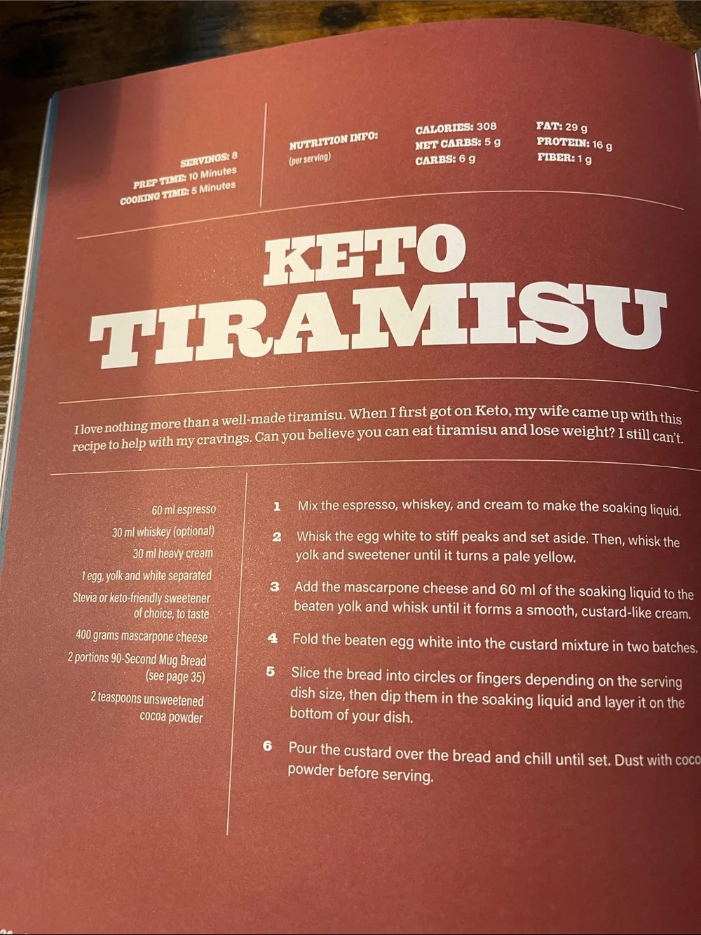 Keto Life Cookbook by - Red Cover